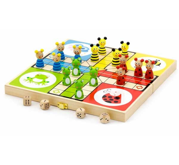 VIGA Drewniana gra Ludo Chińczyk