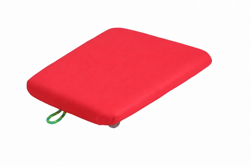 Mała deskorolka terapeutyczna Small – kompaktowa platforma do integracji sensorycznej, kolor czerwony.