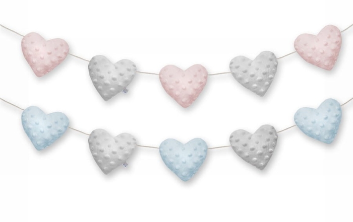 Dream Pillows girlanda pluszowa AKSON serca