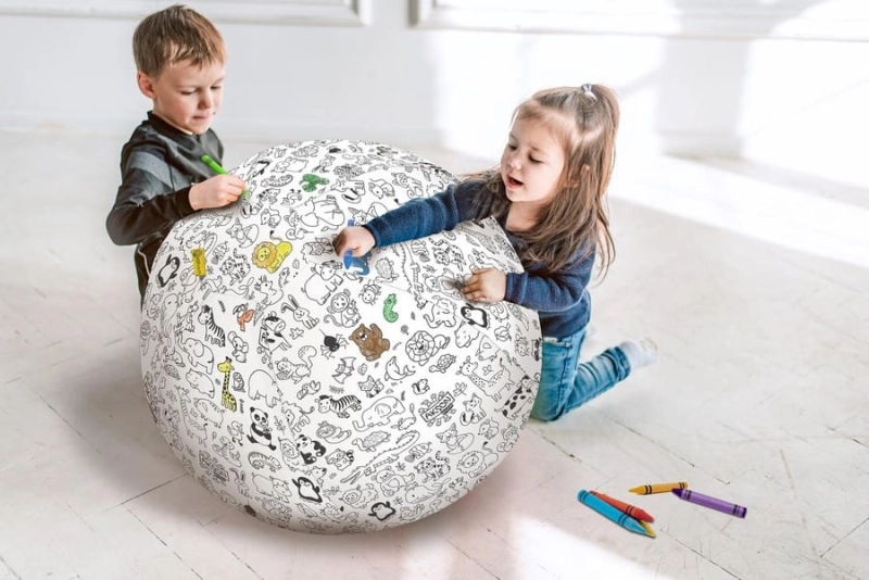 Piłka Balonowa do kolorowania XXL POJAZDY