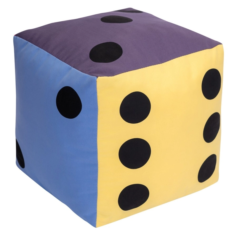 Kostka edukacyjna 15 cm Pastelowa - Kropki