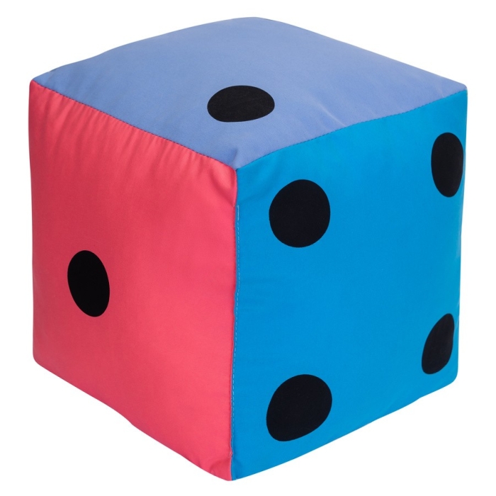 Kostka edukacyjna Pastelowa 20 cm Kropki