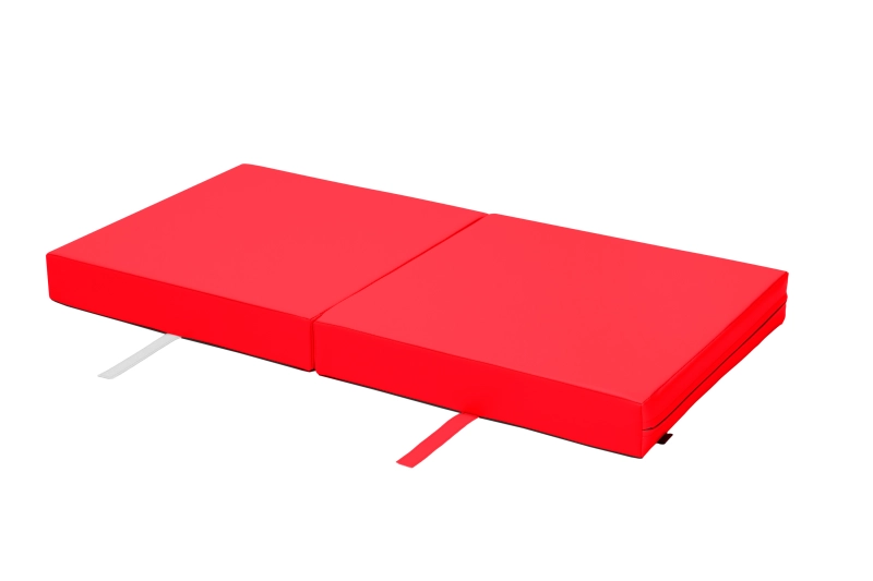 Materac gimnastyczny składany 120×60×10 cm – kolor czerwony
