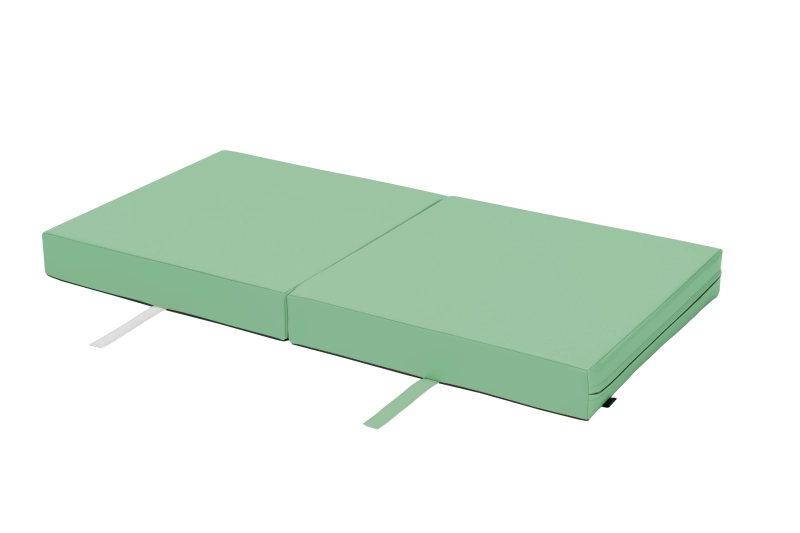 Materac gimnastyczny składany 120×60×10 cm – kolor miętowy