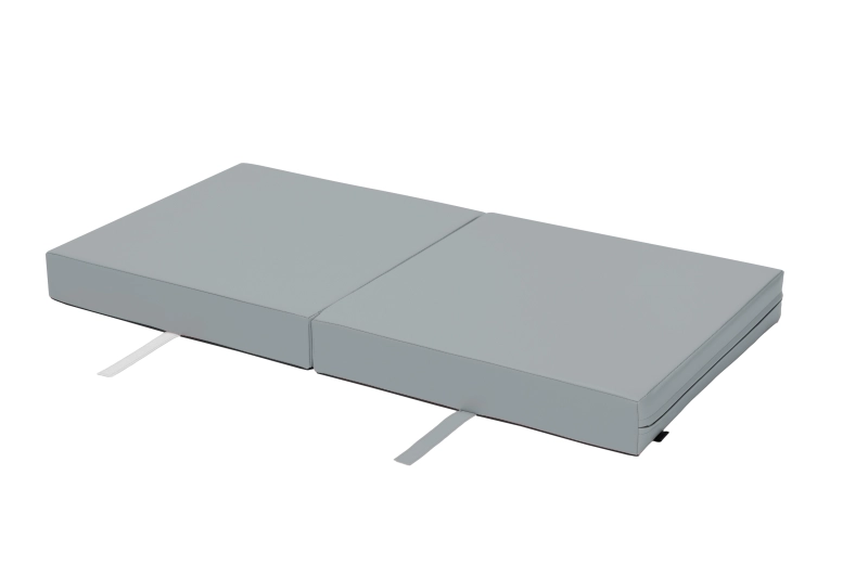 Materac gimnastyczny składany 120×60×10 cm – kolor jasnoszary