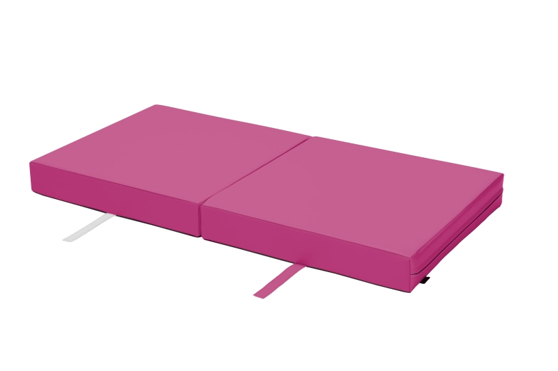 Materac gimnastyczny składany 120×60×10 cm – kolor różowy