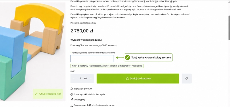 Wybór kolorów