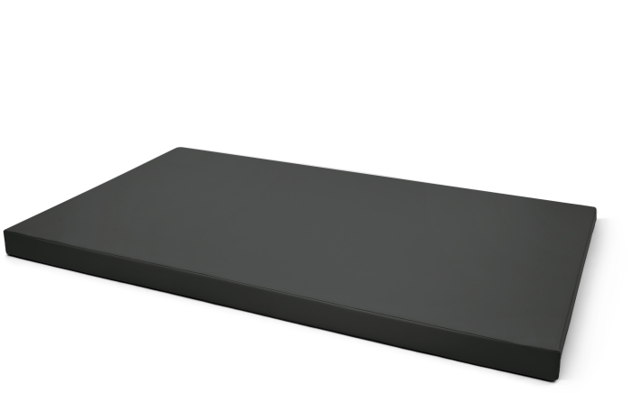 Materac gimnastyczny jednoczęściowy 150 × 120 × 5 cm czarny