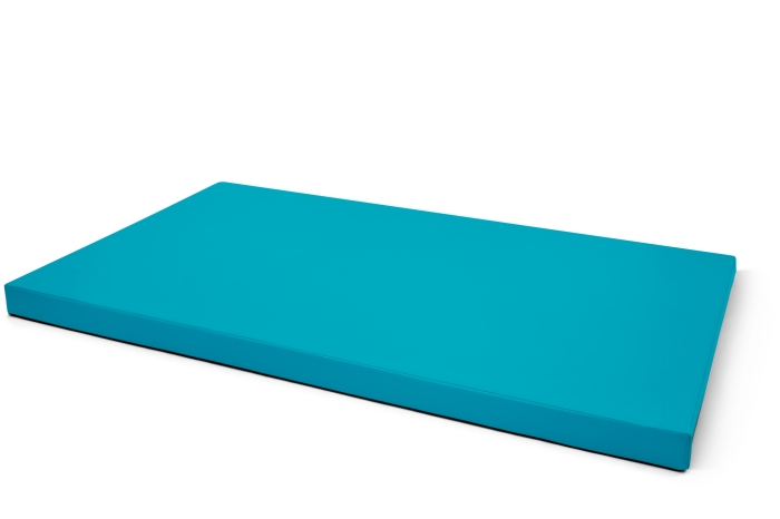 Materac rehabilitacyjny jednoczęściowy 200 × 100 × 5 cm turkusowy twardy