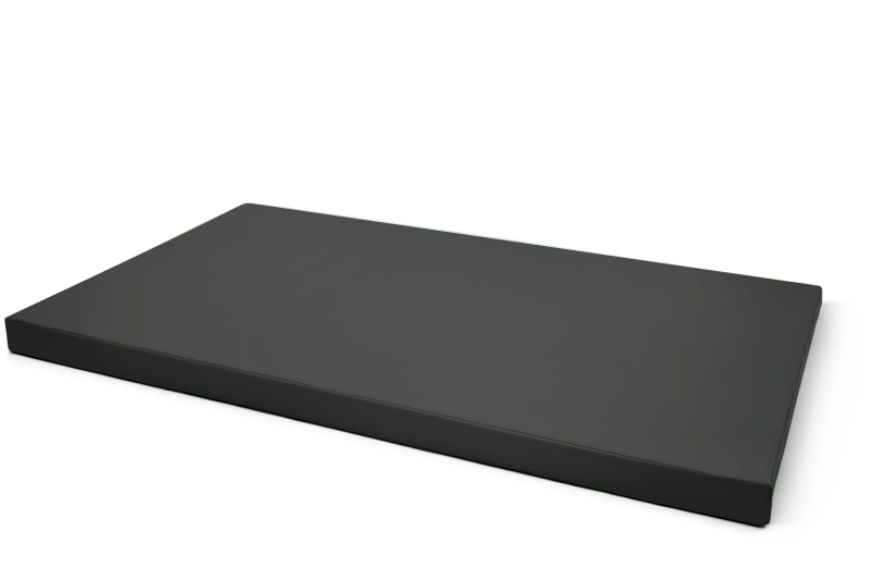 Materac gimnastyczny jednoczęściowy 200 × 90 × 5 cm czarny