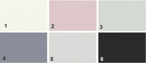 Paleta wariantów kolorystycznych zjeżdżalni Color do drabinki gimnastycznej.