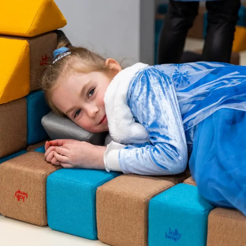 Zestaw klocków magnetycznych Fun JollyHeap – 300 dużych piankowych klocków.