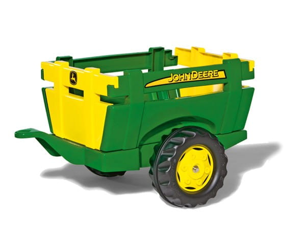 Rolly Toys rollyTrailer Przyczepa Farm JOHN DEERE Otwierane Burty