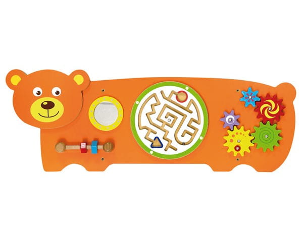 Viga Toys Sensoryczna tablica Manipulacyjna Miś