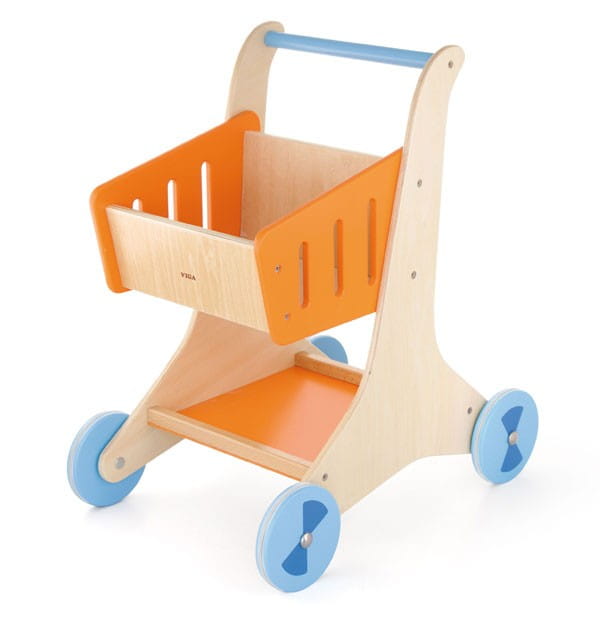 Drewniany Wózek sklepowy na zakupy Viga Toys