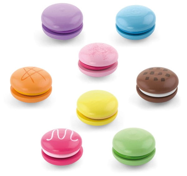 Drewniany Ciastka Zestaw kolorowych makaroników Viga Toys 8 sztuk