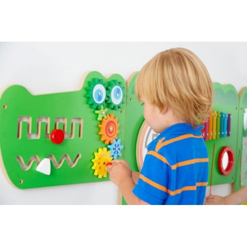 Viga Tablica Sensoryczna Manipulacyjna Edukacyjna Krokodyl