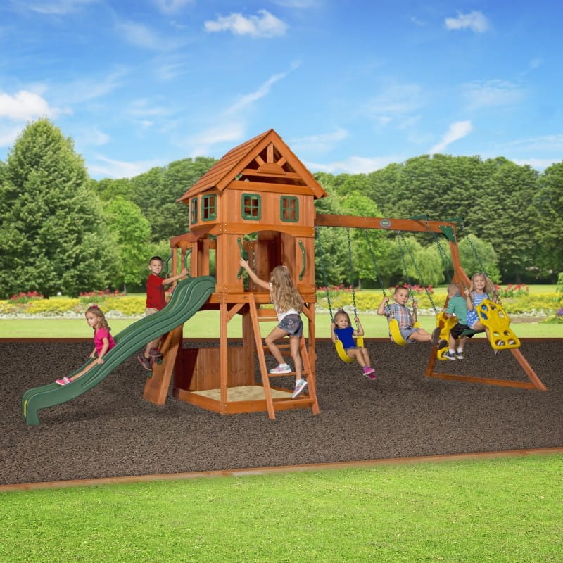 Ogromny Drewniany Plac Zabaw Atlantic Backyard Discovery Step2 + Stolik gratis!