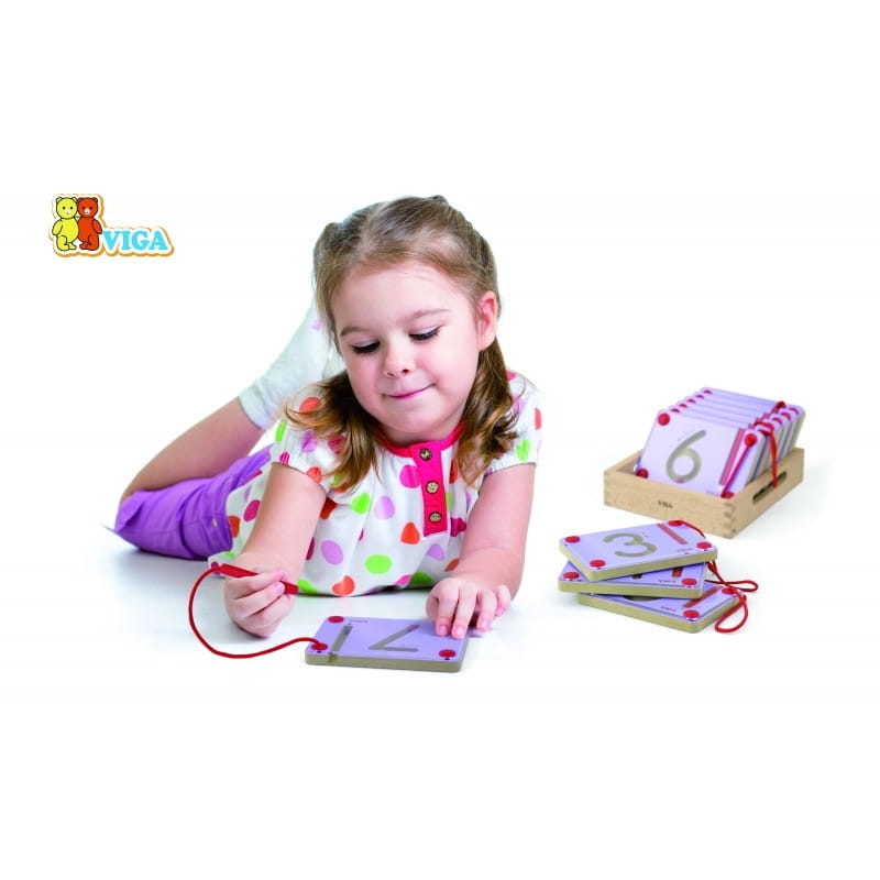 Tabliczki Magnetyczne Nauka Pisania Cyferki Viga Toys