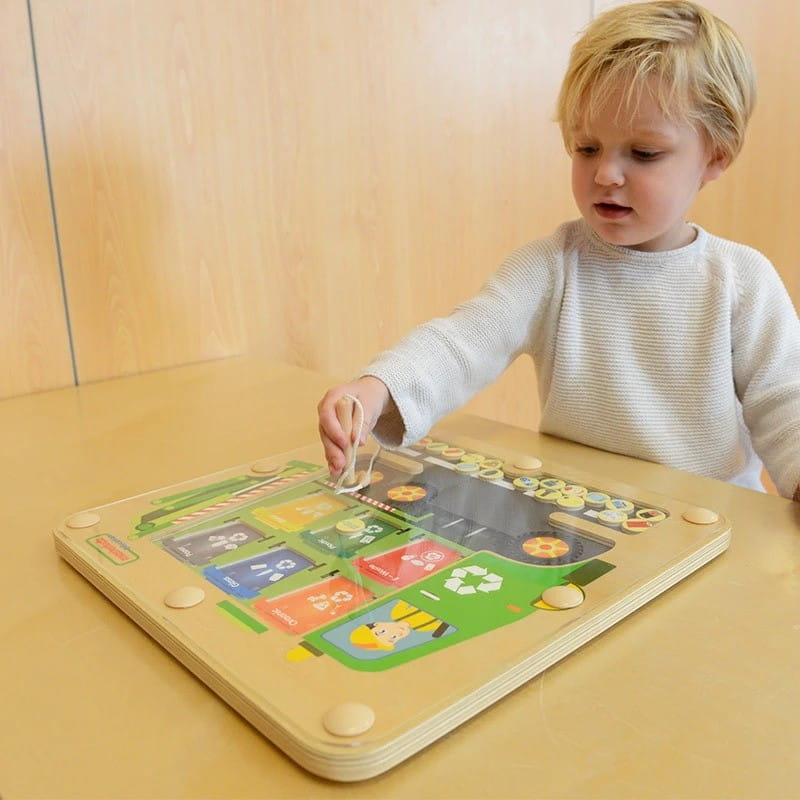 Sortowanie Śmieci Segregowanie Odpadów Edukacyjna Tabliczka Dla Dzieci Masterkidz