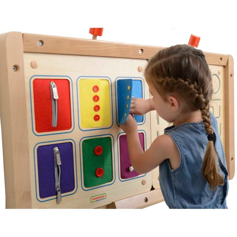 Tablica Ścienna Otwieranie I Zamykanie Zamków Suwaki Guziki Masterkidz